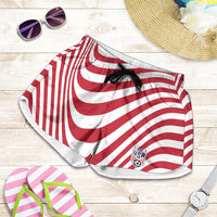 Soccer 2026 USA Shorts for Women Wave Flag Stylized