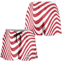 Soccer 2026 USA Shorts for Women Wave Flag Stylized