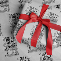 Soccer Christian Gift Wrapping Paper Roll I Can Do All Things Through Christ