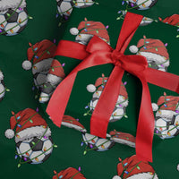 Soccer Christmas Wrapping Paper Roll Santa Hat Sports Xmas Pajamas - Wonder Print Shop