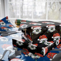 Soccer Christmas Wrapping Paper Roll Santa Hat Sports Xmas Pajamas - Wonder Print Shop