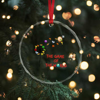 Soccer Dandelion Flower Crystal Glass Ornament The Game Of The World