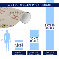 Soccer Dandelion Flower Wrapping Paper Roll The Game Of The World