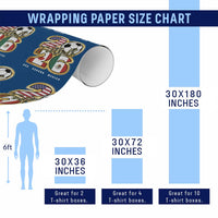 Soccer Football Lover Wrapping Paper Roll USA Canada Mexico Pride 2026