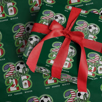 Soccer Football Lover Wrapping Paper Roll USA Canada Mexico Pride 26