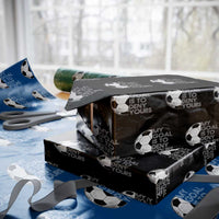 Soccer Goalie Wrapping Paper Roll My Goal Is To Deny Yours Distressed Goalkeeper