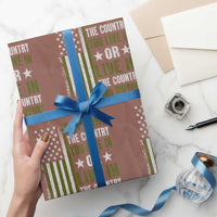 Social Justice Wrapping Paper Roll Support The Country You Live In American Flag - Wonder Print Shop