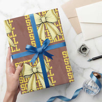 Softball Bow Wrapping Paper Roll Sister Sport Lovers Girls Team