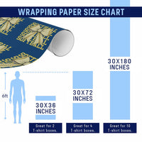 Softball Bow Wrapping Paper Roll Sister Sport Lovers Girls Team