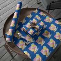 Softball Drip Wrapping Paper Roll Cute Softball Girls Ice Cream Drip Game Day