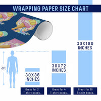Softball Drip Wrapping Paper Roll Cute Softball Girls Ice Cream Drip Game Day
