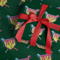 Softball Drip Wrapping Paper Roll Ice Cream Drip Youth Girls Softball Sport