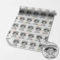 Softball Mom Gift Wrapping Paper Roll Diamonds Are A Girls Best Friend