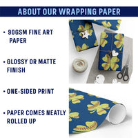 Softball St Patricks Day Irish Clover Sport Wrapping Paper Roll