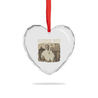 Sojourner Truth Heart Crystal Glass Ornament African American Historical Hero