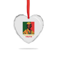 Sojourner Truth Heart Crystal Glass Ornament Black History Month