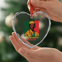 Sojourner Truth Heart Crystal Glass Ornament Black History Month