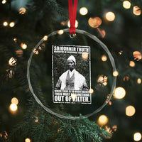 Sojourner Truth Quote Crystal Glass Ornament Black History Month
