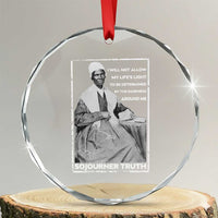 Sojourner Truth Quote Crystal Glass Ornament Black History Month Strong Woman