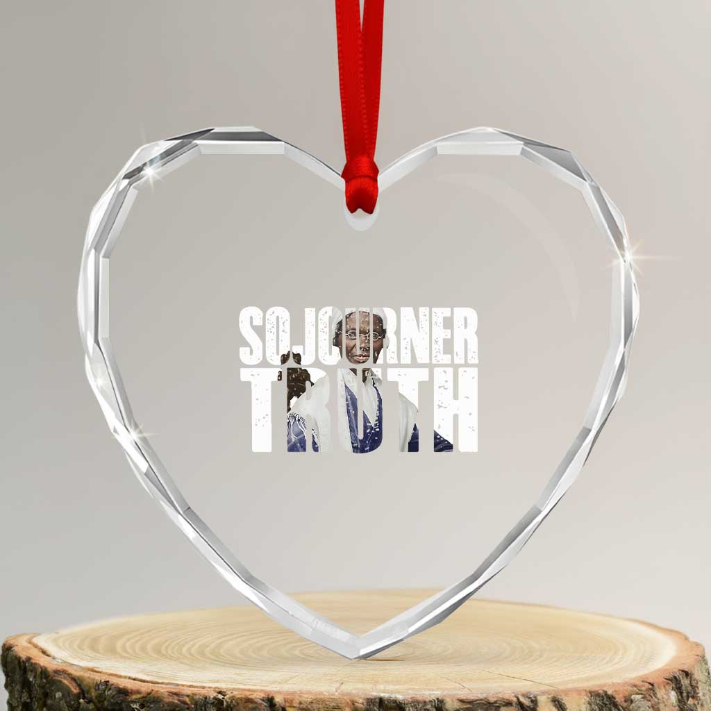 Sojourner Truth Quote Heart Crystal Glass Ornament African American Historical Hero