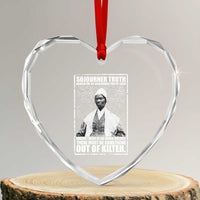 Sojourner Truth Quote Heart Crystal Glass Ornament Black History Month