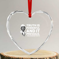 Sojourner Truth Quote Heart Crystal Glass Ornament Truth is Powerful and It Prevails
