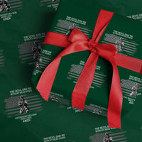 Soldier Skull Christian Faith Quote Wrapping Paper Roll The Devil Saw Me With My Head Down And Thought He'd Won