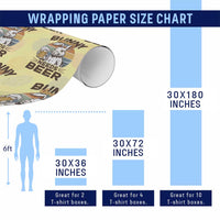 Some Bunny Needs Beer Funny Easter Drinking Humor Wrapping Paper Roll Retro Rabbit Beer Lover Gift