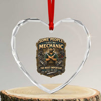 Some People Call Me Mechanic Important Call Me Dad Heart Crystal Glass Ornament Fathers Day Gift