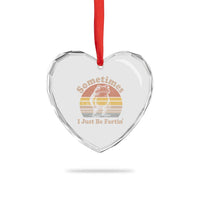 Sometimes I Just Be Fartin Frog Heart Crystal Glass Ornament Funny Silly Unhinged Meme Vintage - Wonder Print Shop