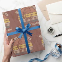 Sometimes I Just Be Fartin Frog Wrapping Paper Roll Funny Silly Unhinged Meme Vintage - Wonder Print Shop