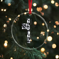 Son Of God Jesus Crystal Glass Ornament Camo Christ Cross Christian 9 John 3 16