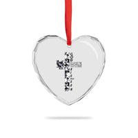 Son Of God Jesus Heart Crystal Glass Ornament Camo Christ Cross Christian 9 John 3 16