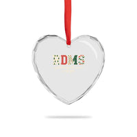 Sonographer Christmas Heart Crystal Glass Ornament RDMS Ultrasound Tech Technologist Gift - Wonder Print Shop
