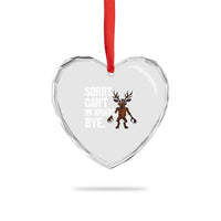 Sorry Cant 99 Nights Bye In The Forest Heart Crystal Glass Ornament Funny Gamer Gift - Wonder Print Shop