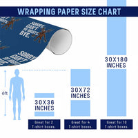 Sorry Cant 99 Nights Bye In The Forest Wrapping Paper Roll Funny Gamer Gift - Wonder Print Shop