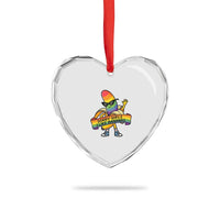 Sorry Girls I Like Bananas Heart Crystal Glass Ornament Funny LGBTQ Graphic