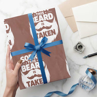 Sorry This Beard Is Taken Wrapping Paper Roll Valentines Day For Him Dad