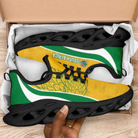South Africa 2026 Football Clunky Sneakers Bafana Bafana Kente Curve Stylized - Wonder Print Shop