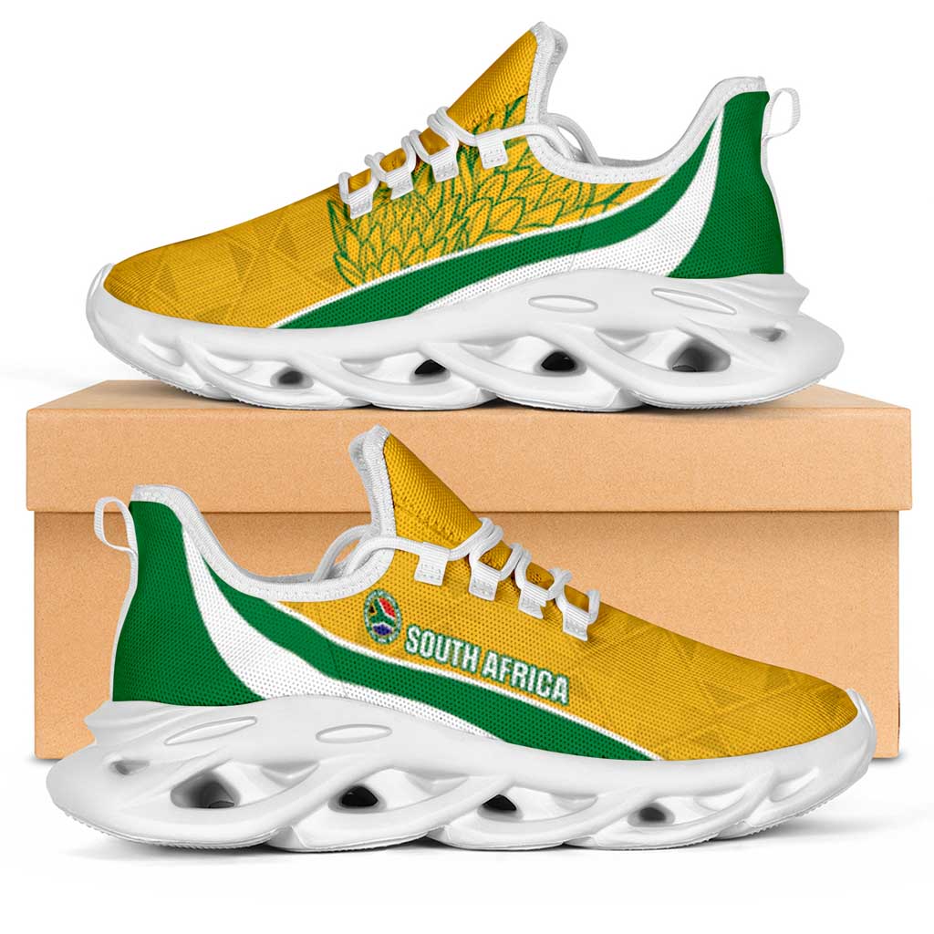 South Africa 2026 Football Clunky Sneakers Bafana Bafana Kente Curve Stylized - Wonder Print Shop