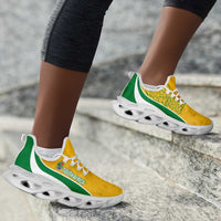 South Africa 2026 Football Clunky Sneakers Bafana Bafana Kente Curve Stylized - Wonder Print Shop