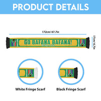 South Africa 2026 Soccer Personalized Soccer Scarf Go Bafana Bafana