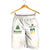 South Africa Cricket Champion Custom Shorts for Men Gold Proteas - All White - Wonder Print Shop