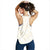 South Africa Cricket Champion Women Racerback Tank Gold Proteas - All White - Wonder Print Shop