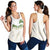 South Africa Cricket Champion Women Racerback Tank Gold Proteas - All White - Wonder Print Shop