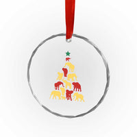 South Africa Elephant Xmas Tree Crystal Glass Ornament Safari Animals Xmas TS02