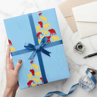 South Africa Elephant Xmas Tree Wrapping Paper Roll Safari Animals