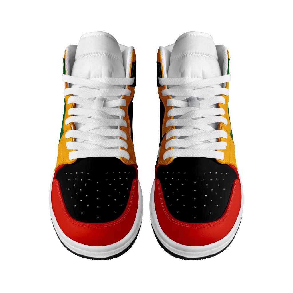 South Africa High Sneakers AJ1 Classic National Flag Style - Wonder Print Shop
