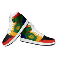 South Africa High Sneakers AJ1 Classic National Flag Style - Wonder Print Shop