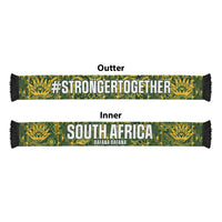 South Africa Indebe Yomhlaba Soccer Scarf Ndebele Art Gold Edition
